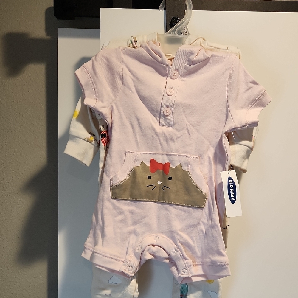 Old Navy 2 Piece Romper Girls Set Nwt